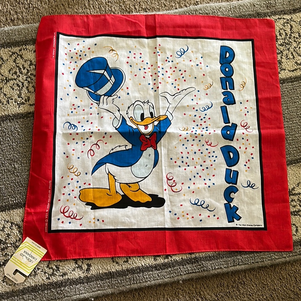 Vintage Donald Duck Bandana/Handkerchief